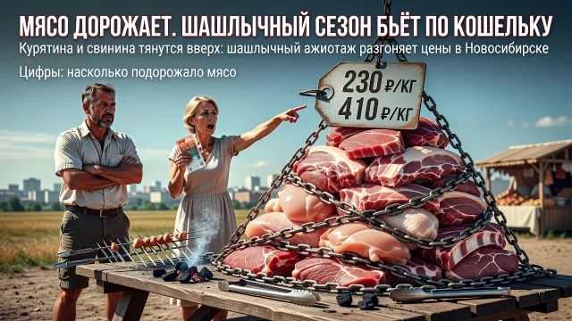 Мясо дорожает. Шашлычный сезон бьёт по кошельку